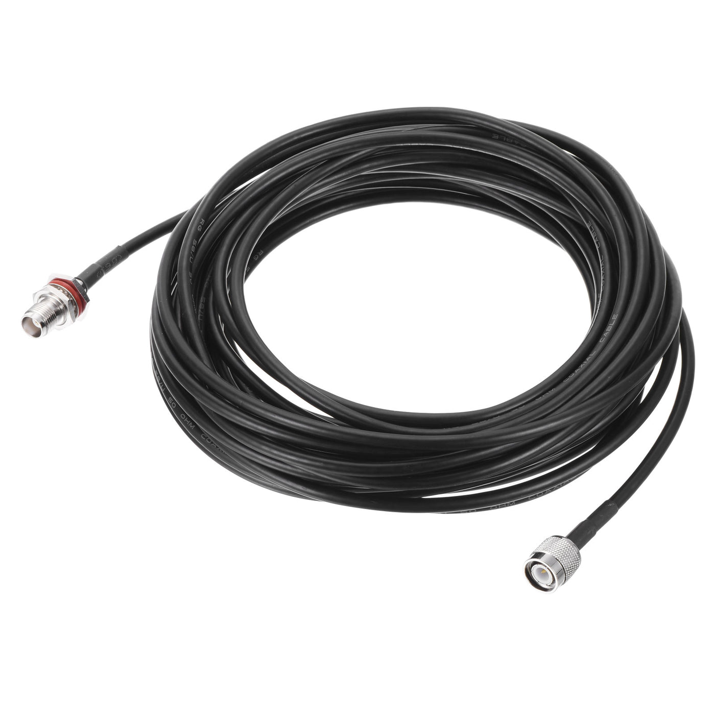 uxcell Uxcell RG58 RF Coaxial Cable TNC Male to TNC Female Pigtail Jumper Cable 32.8 Feet