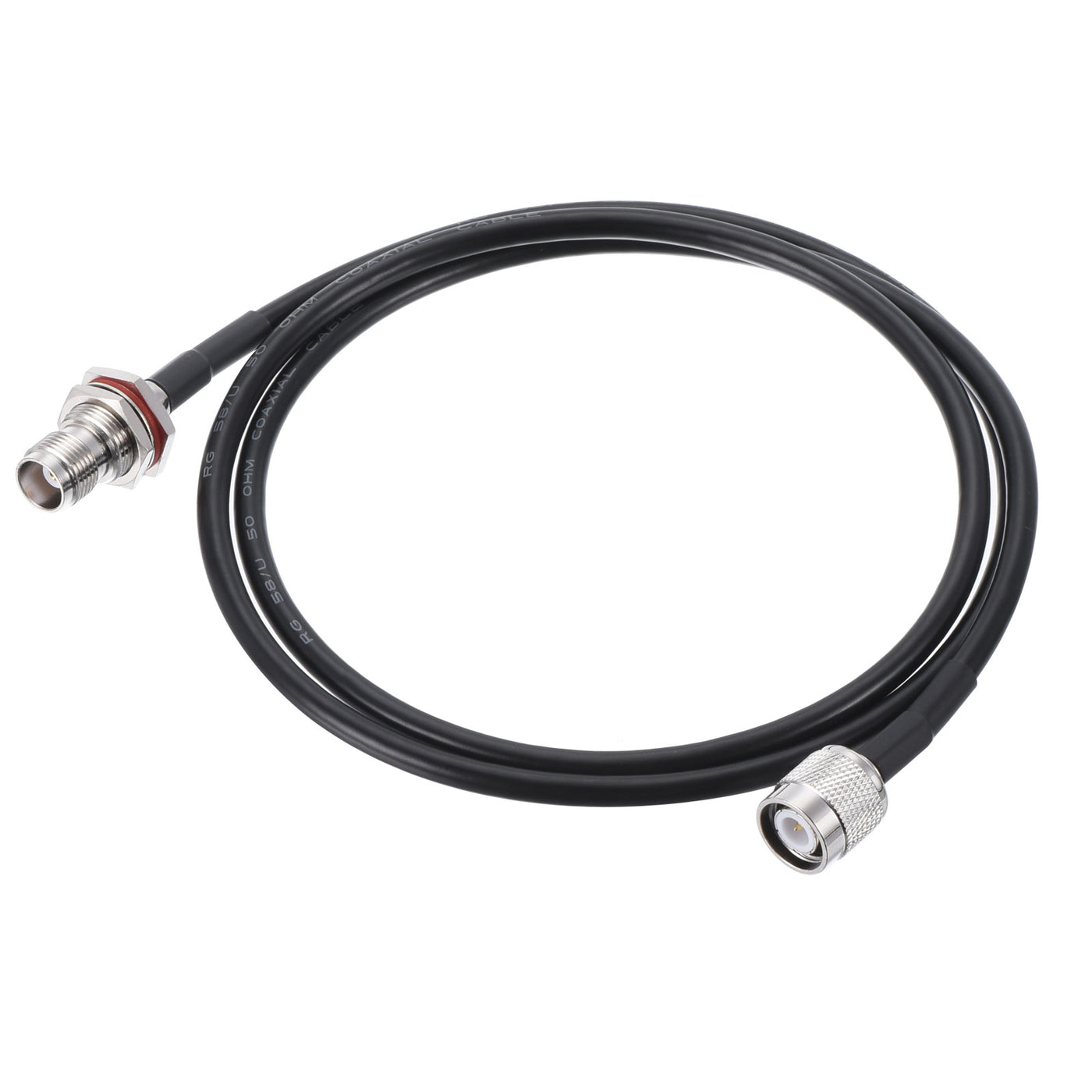 uxcell Uxcell RG58 RF Coaxial Cable TNC Male to TNC Female Pigtail Jumper Cable 3.3 Feet