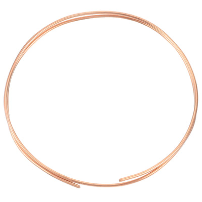 Harfington Copper Tube Refrigeration Tubing 1/8" OD x 5/64" ID x 3.3Ft Seamless Round Pipe Coil for Refrigerator, Freezer, Air Conditioner