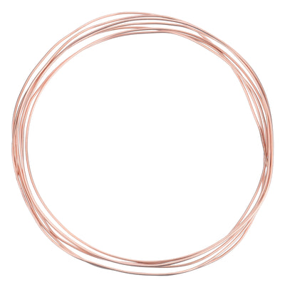 Harfington Copper Tube Refrigeration Tubing 1/8" OD x 5/64" ID x 13.1Ft Seamless Round Pipe Coil for Refrigerator, Freezer, Air Conditioner