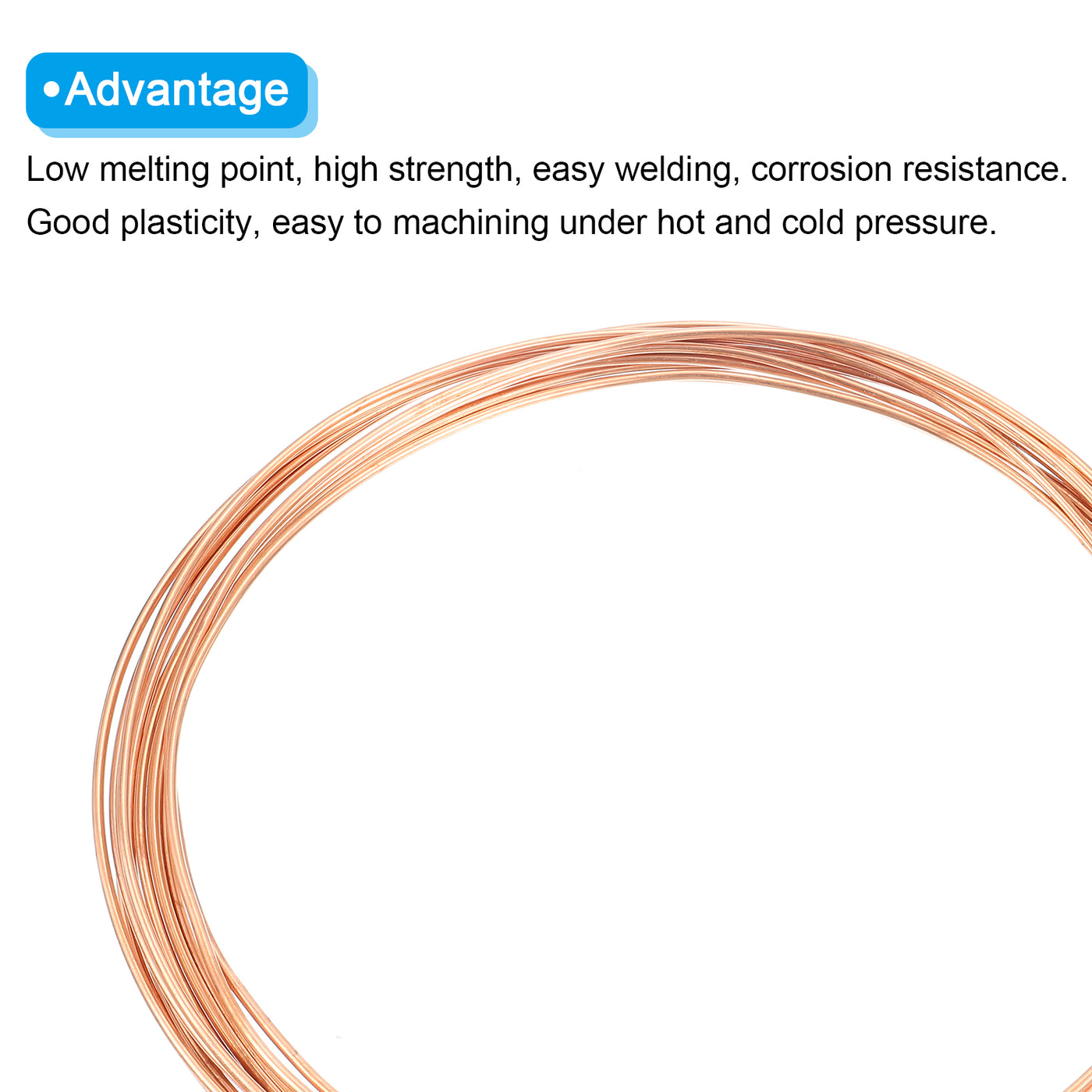 Harfington Copper Tube Refrigeration Tubing 1/8" OD x 5/64" ID x 29.5Ft Seamless Round Pipe Coil for Refrigerator, Freezer, Air Conditioner