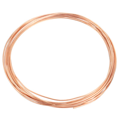 Harfington Copper Tube Refrigeration Tubing 1/8" OD x 5/64" ID x 29.5Ft Seamless Round Pipe Coil for Refrigerator, Freezer, Air Conditioner