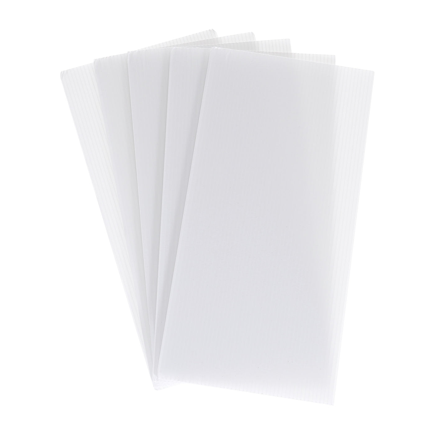 uxcell Uxcell Corrugated Plastic Sheets,4mm White Blank Yard Lawn Signs,12Inch x 6Inch 5pcs