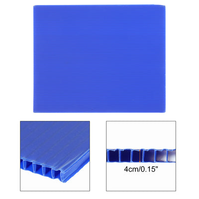 Harfington Uxcell Corrugated Plastic Sheets,4mm Blue Blank Yard Lawn Signs,11Inch x 8.5Inch 5pcs