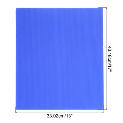 Harfington Uxcell Corrugated Plastic Sheets,4mm Blue Blank Yard Lawn Signs,17Inch x 13Inch 5pcs