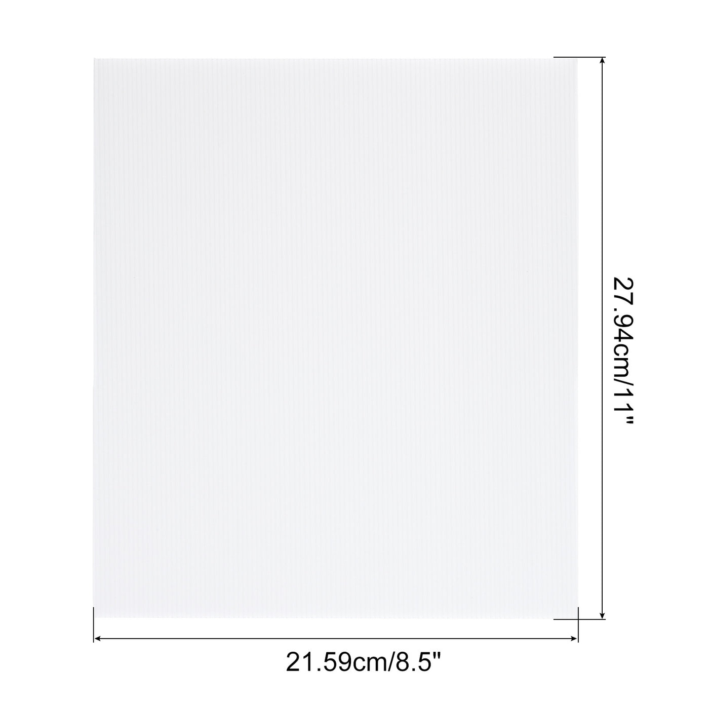 uxcell Uxcell Corrugated Plastic Sheets,4mm White Blank Yard Lawn Signs,17Inch x 13Inch 5pcs