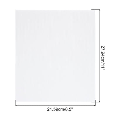 Harfington Uxcell Corrugated Plastic Sheets,4mm White Blank Yard Lawn Signs,17Inch x 13Inch 5pcs