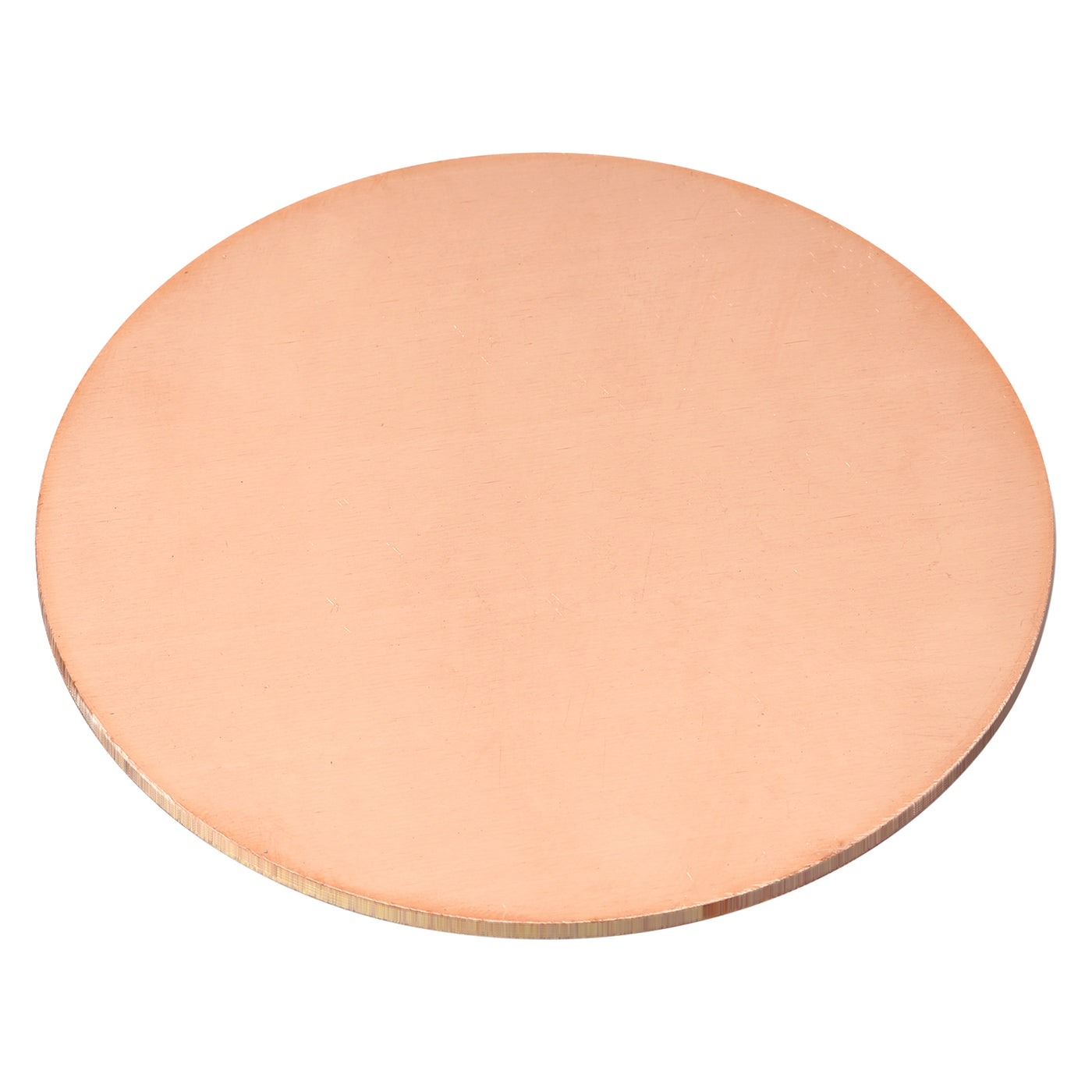 uxcell Uxcell Pure Copper Sheet, 4" x 0.12" 9 Gauge T2 Copper Metal Round Plate