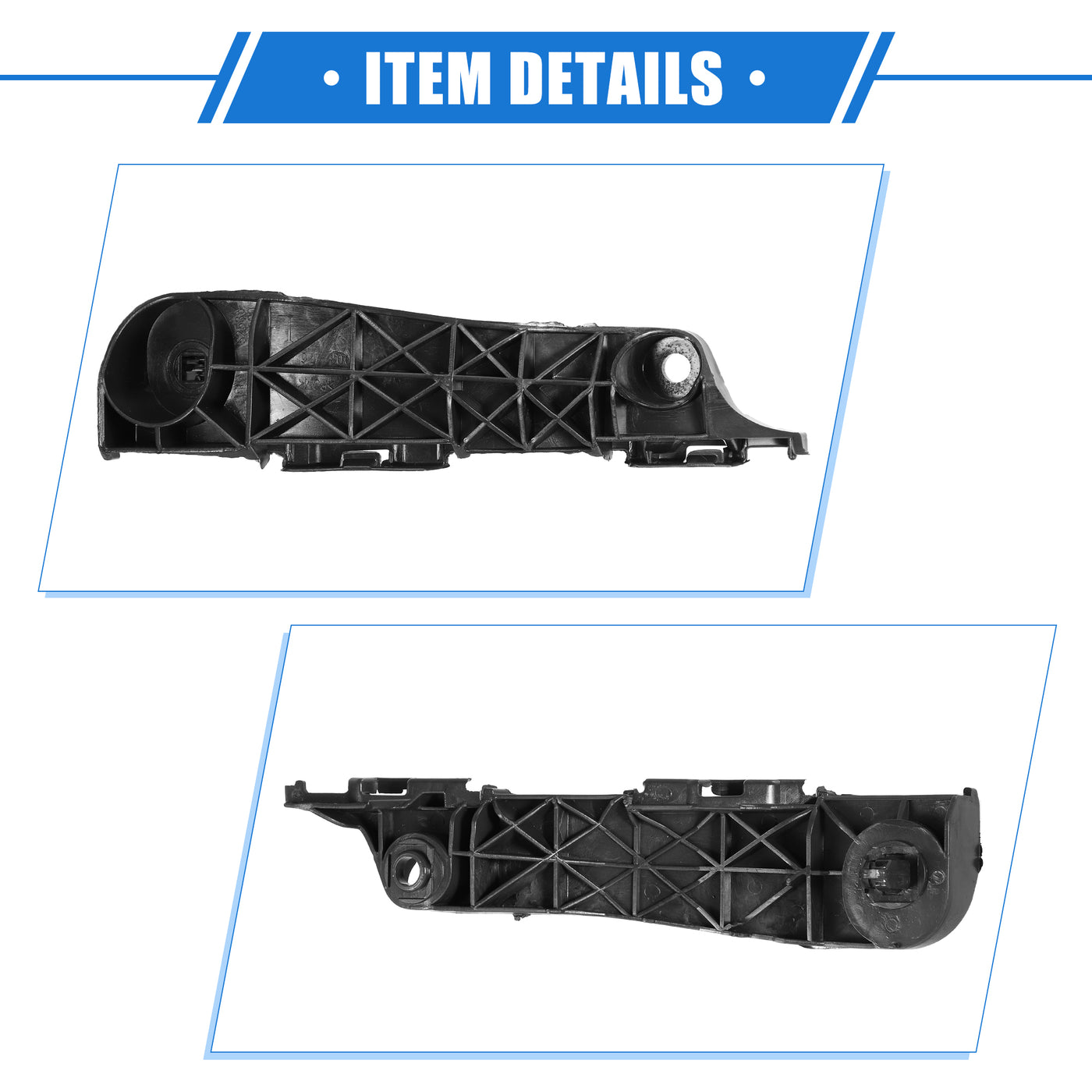 VekAuto 1 Pair Bumper Mounting Support Bracket Compatible for Toyota RAV4 2019-2021, Left Right Bumper Retainer Set Plastic Black