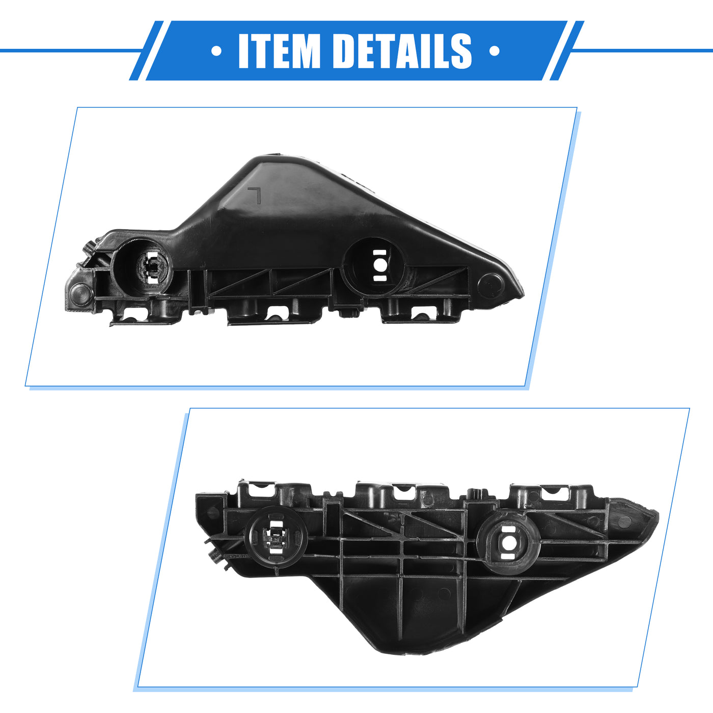 VekAuto Bumper Mounting Support Bracket Compatible for Toyota Yaris 2007-2012, Left Bumper Retainer Plastic Black