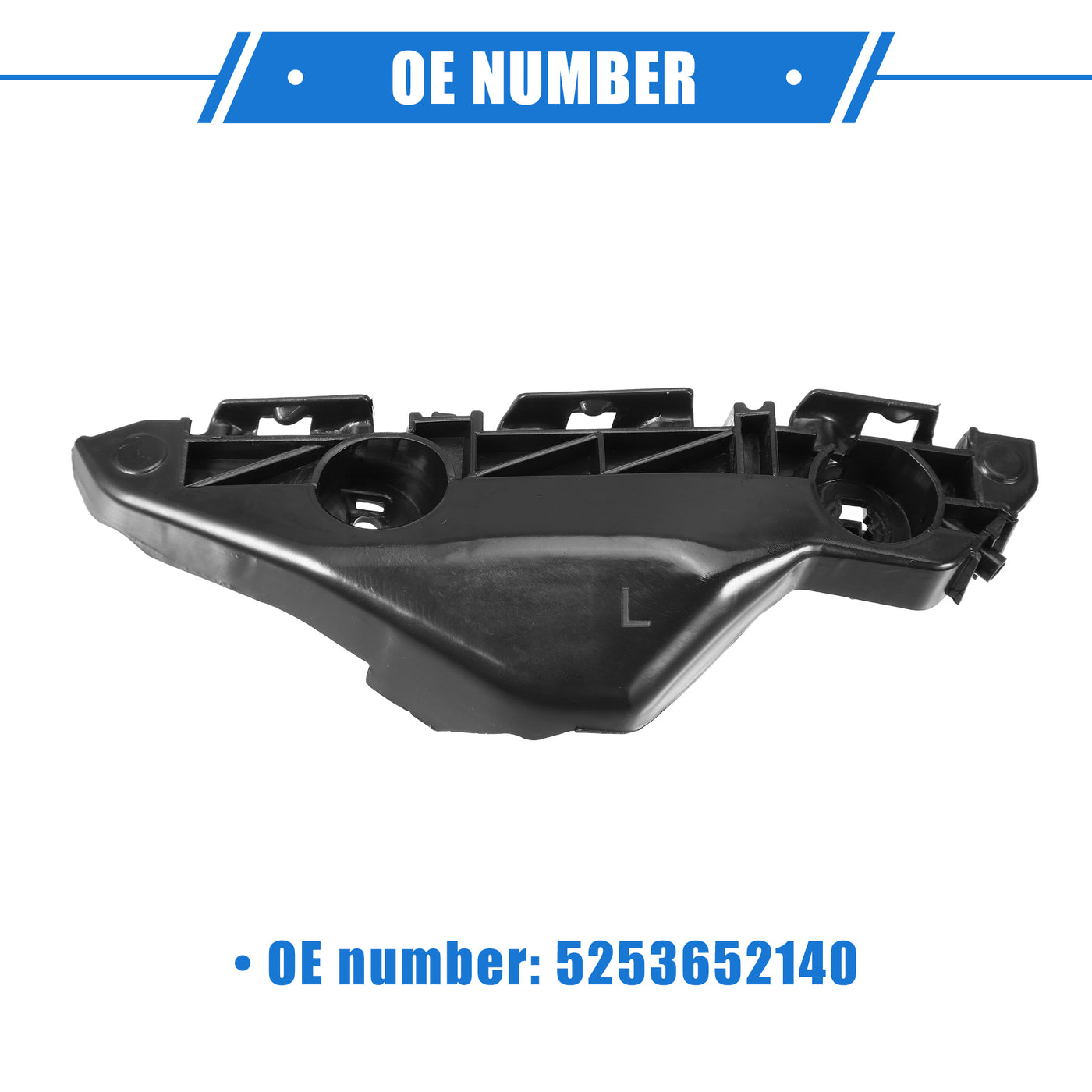 VekAuto Bumper Mounting Support Bracket Compatible for Toyota Yaris 2007-2012, Left Bumper Retainer Plastic Black