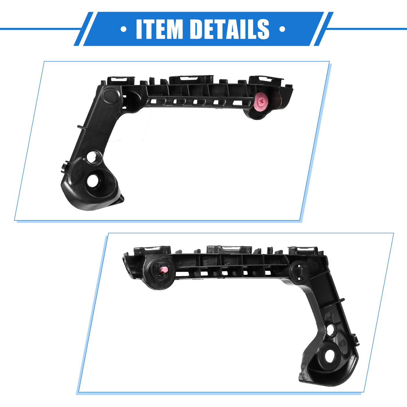 VekAuto Bumper Mounting Support Bracket Compatible for Toyota Corolla 2019-2021, Left Bumper Retainer Plastic Black