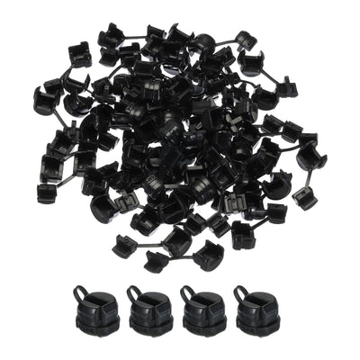 Harfington 60pcs 2-3mm Strain Relief Cord Connector Cable Bushing Boot Sleeve for Electric Cable Cord Insulation Protection, 4N-4