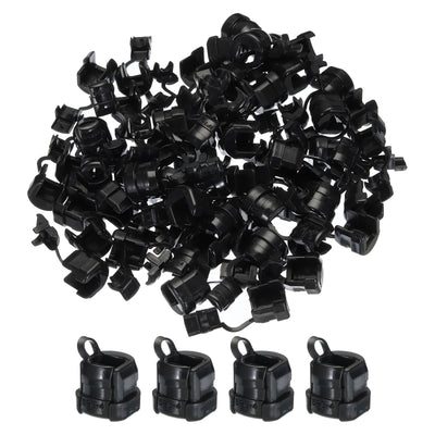 Harfington 60pcs 6.5-7.5mm Strain Relief Cord Connector Cable Bushing Boot Sleeve for Electric Cable Cord Insulation Protection, 6P3-4