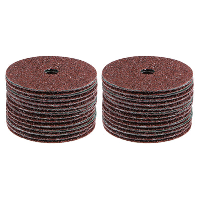 Harfington 50pcs 16 Grit Aluminum Oxide Resin Fiber Discs 4"x5/8" Abrasive Discs