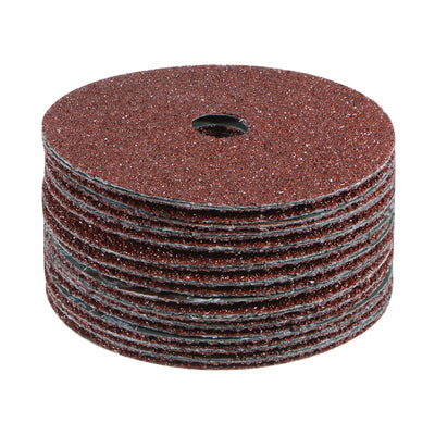 Harfington 25pcs 24 Grit Aluminum Oxide Resin Fiber Discs 4"x5/8" Abrasive Discs