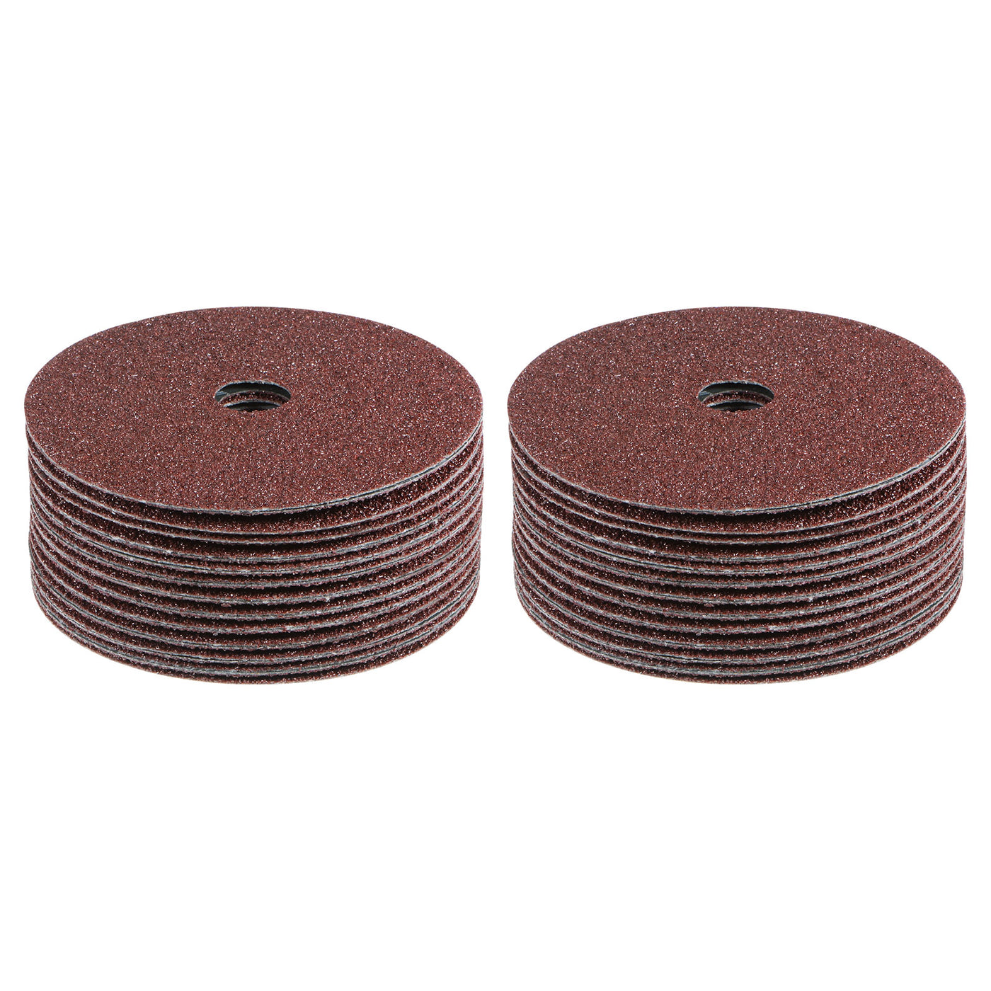 Harfington 50pcs 40 Grit Aluminum Oxide Resin Fiber Discs 4"x5/8" Abrasive Discs