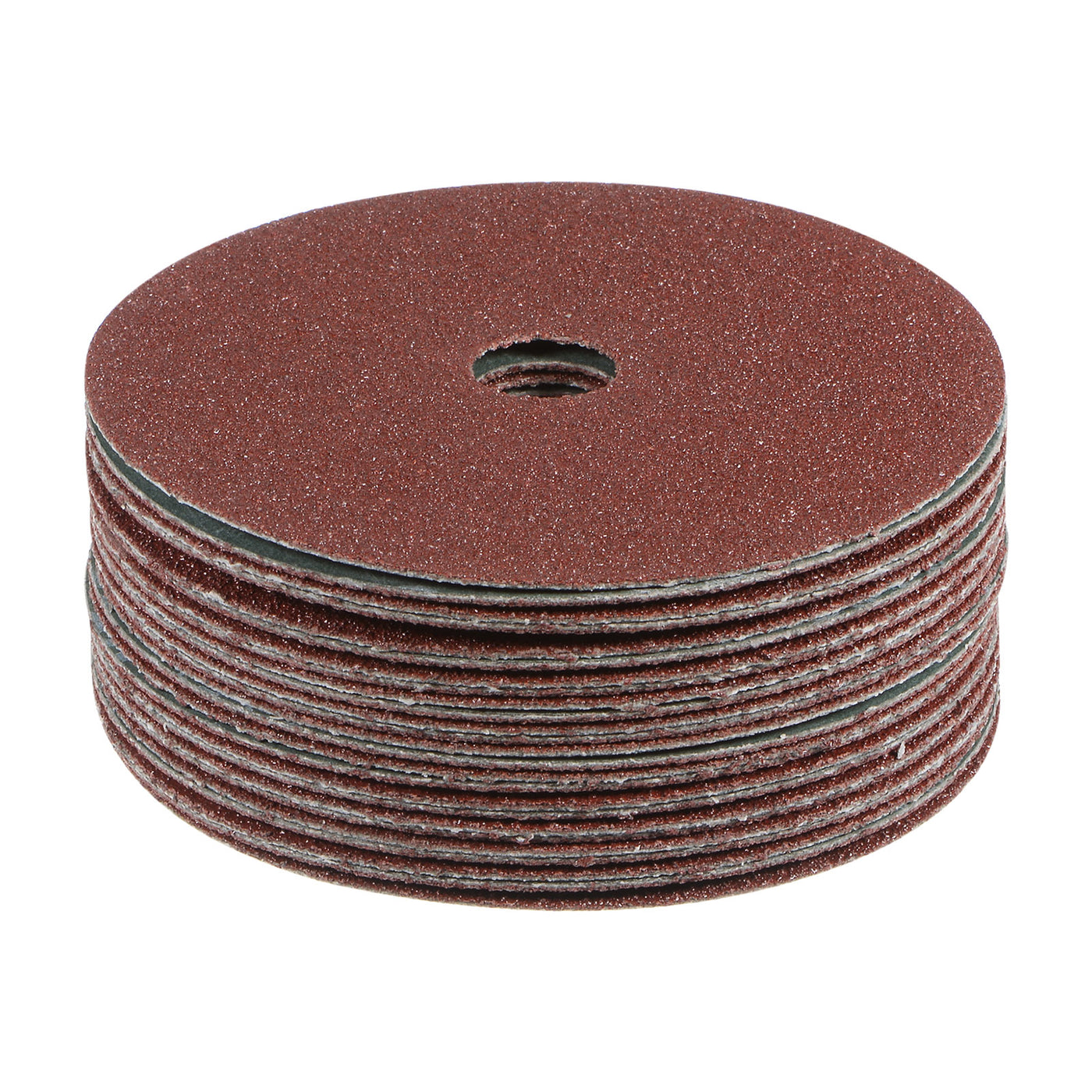 Harfington 25pcs 60 Grit Aluminum Oxide Resin Fiber Discs 4"x5/8" Abrasive Discs