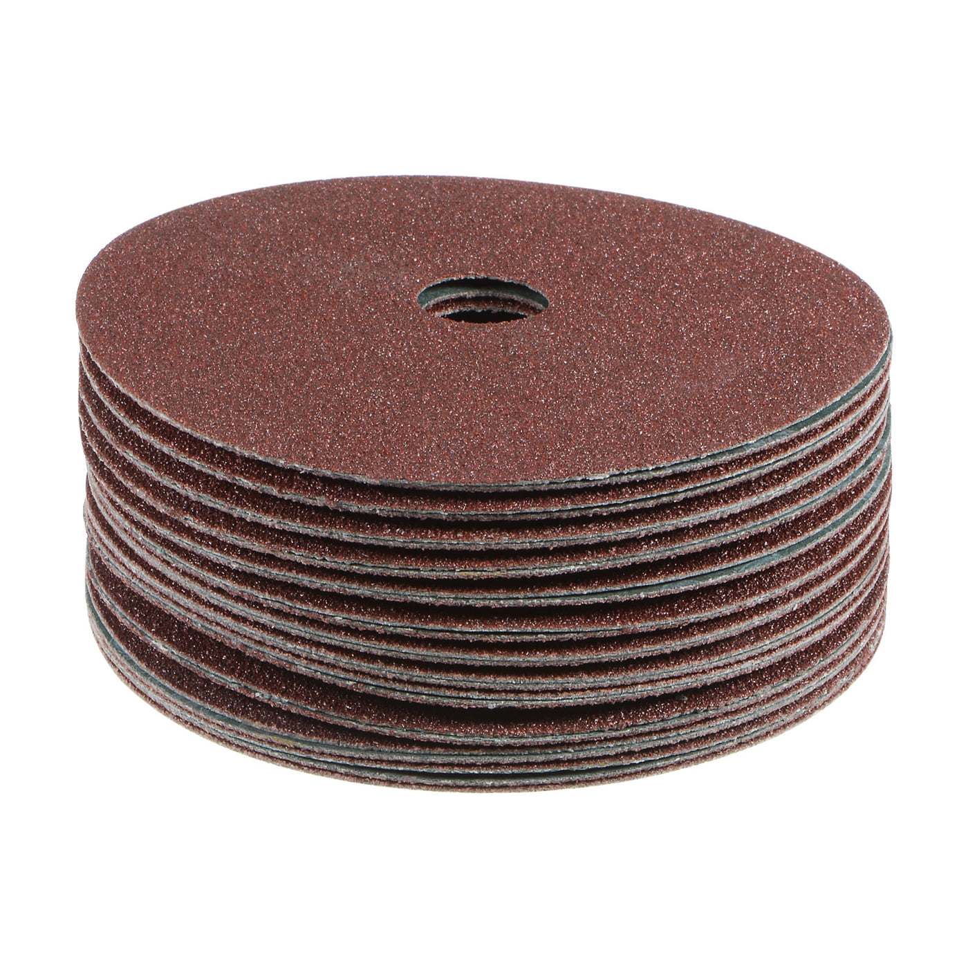 Harfington 25pcs 80 Grit Aluminum Oxide Resin Fiber Discs 4"x5/8" Abrasive Discs