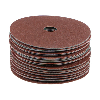 Harfington 25pcs 100 Grit Aluminum Oxide Resin Fiber Discs 4"x5/8" Abrasive Discs