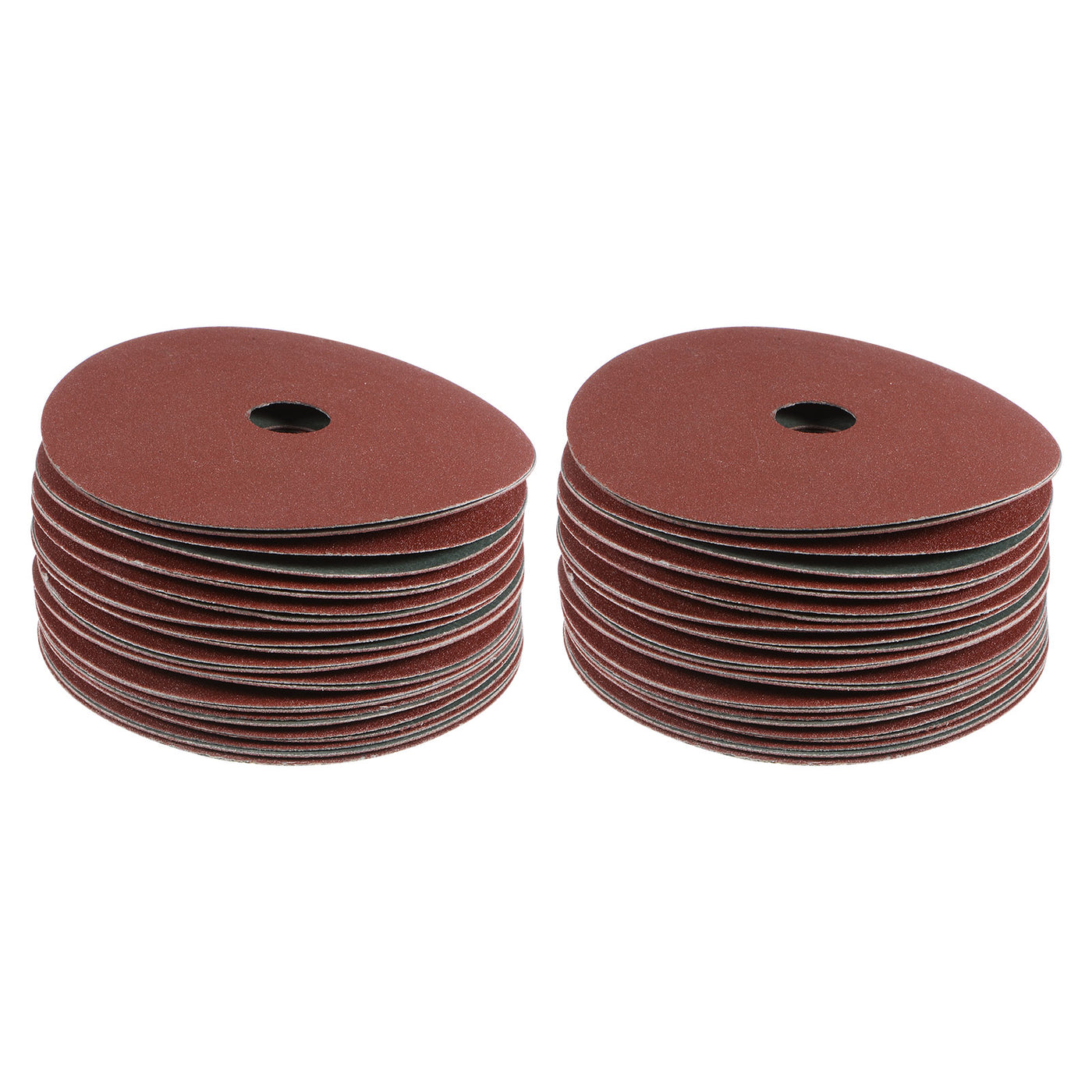 Harfington 50pcs 120 Grit Aluminum Oxide Resin Fiber Discs 4"x5/8" Abrasive Discs