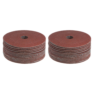 Harfington 50pcs 36 Grit Aluminum Oxide Resin Fiber Discs 5"x7/8" Abrasive Discs