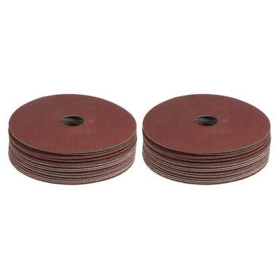 Harfington 50pcs 80 Grit Aluminum Oxide Resin Fiber Discs 5"x7/8" Abrasive Discs