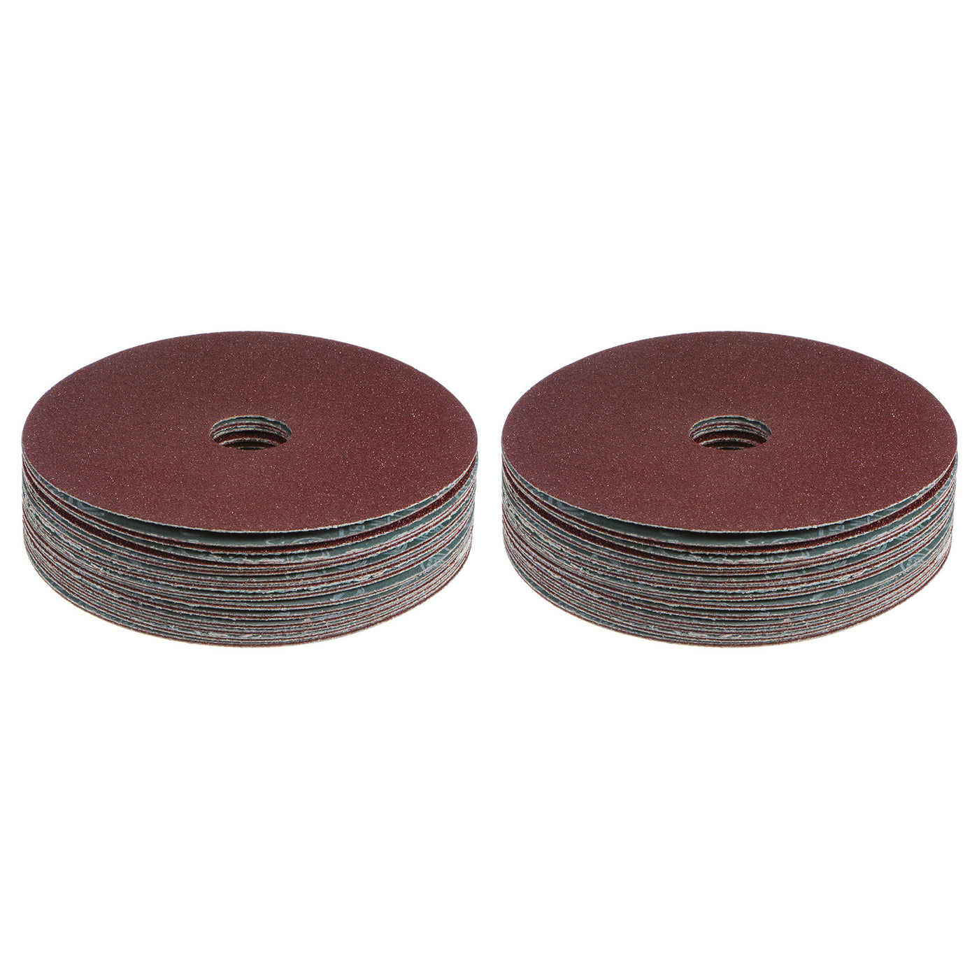 Harfington 50pcs 100 Grit Aluminum Oxide Resin Fiber Discs 5"x7/8" Abrasive Discs