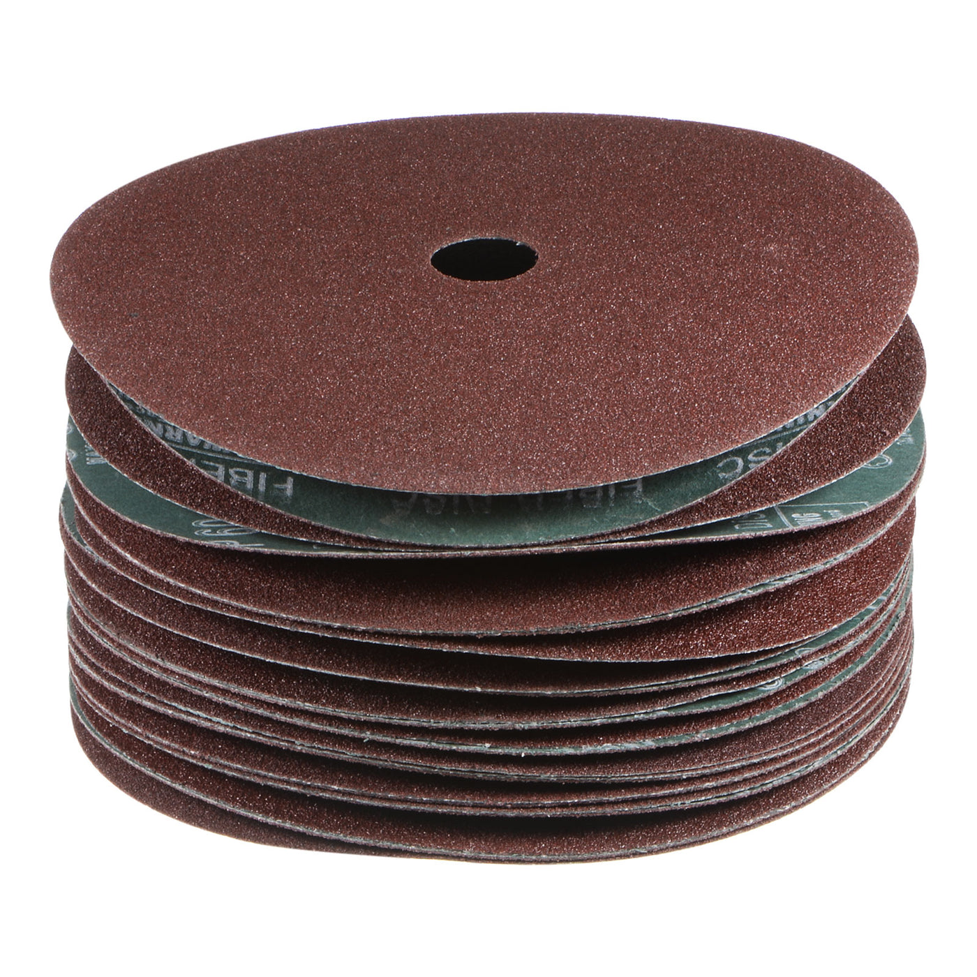 Harfington 25pcs 60 Grit Aluminum Oxide Resin Fiber Discs 7"x7/8" Abrasive Discs