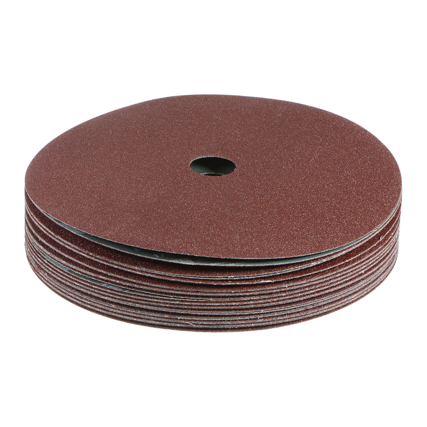 Harfington 25pcs 80 Grit Aluminum Oxide Resin Fiber Discs 7"x7/8" Abrasive Discs