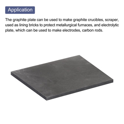 Harfington Graphite Block Ingot Graphite Electrode Plate Board for Melting Casting, Electrolysis Electroplating