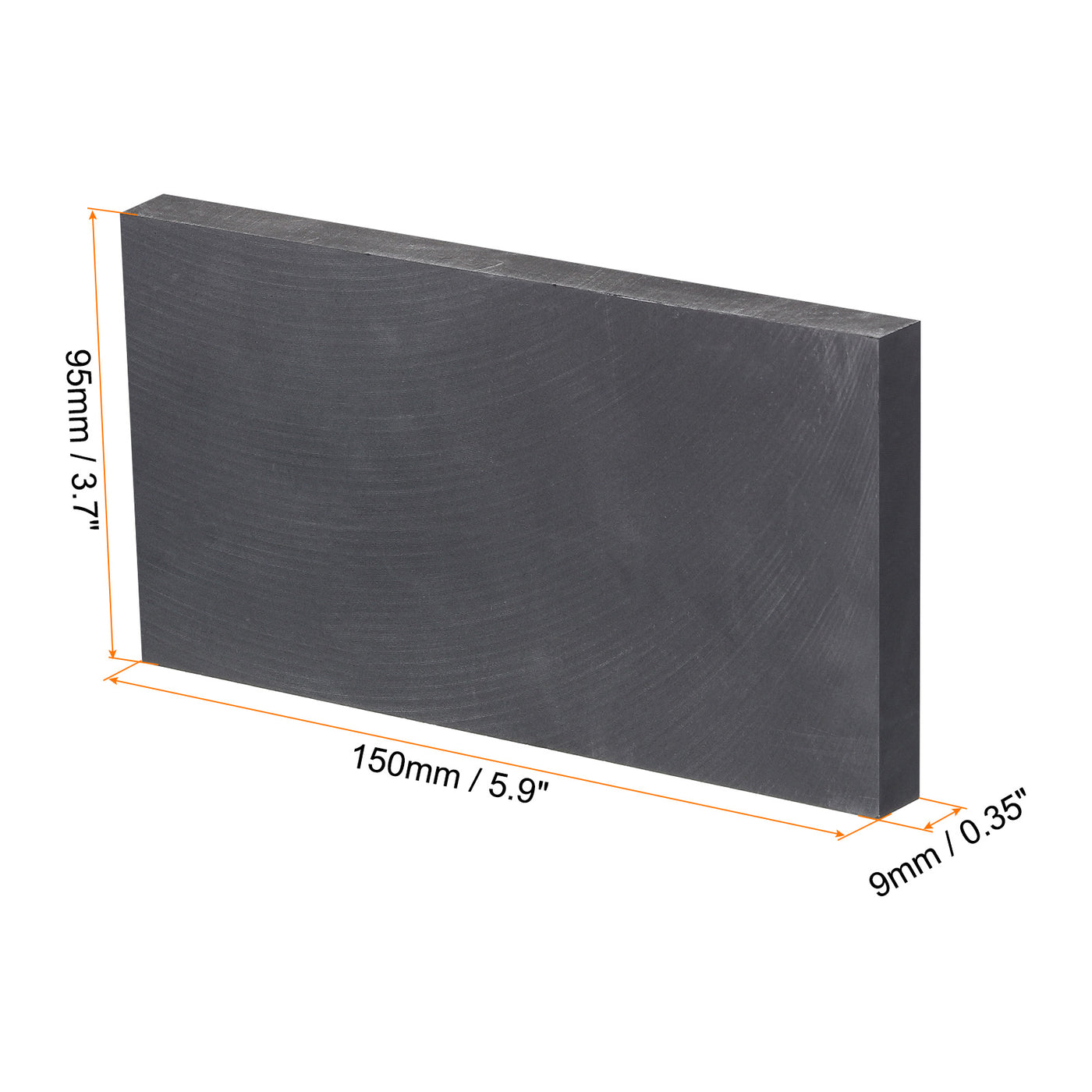 Harfington Graphite Block Ingot Graphite Electrode Plate Board for Melting Casting, Electrolysis Electroplating