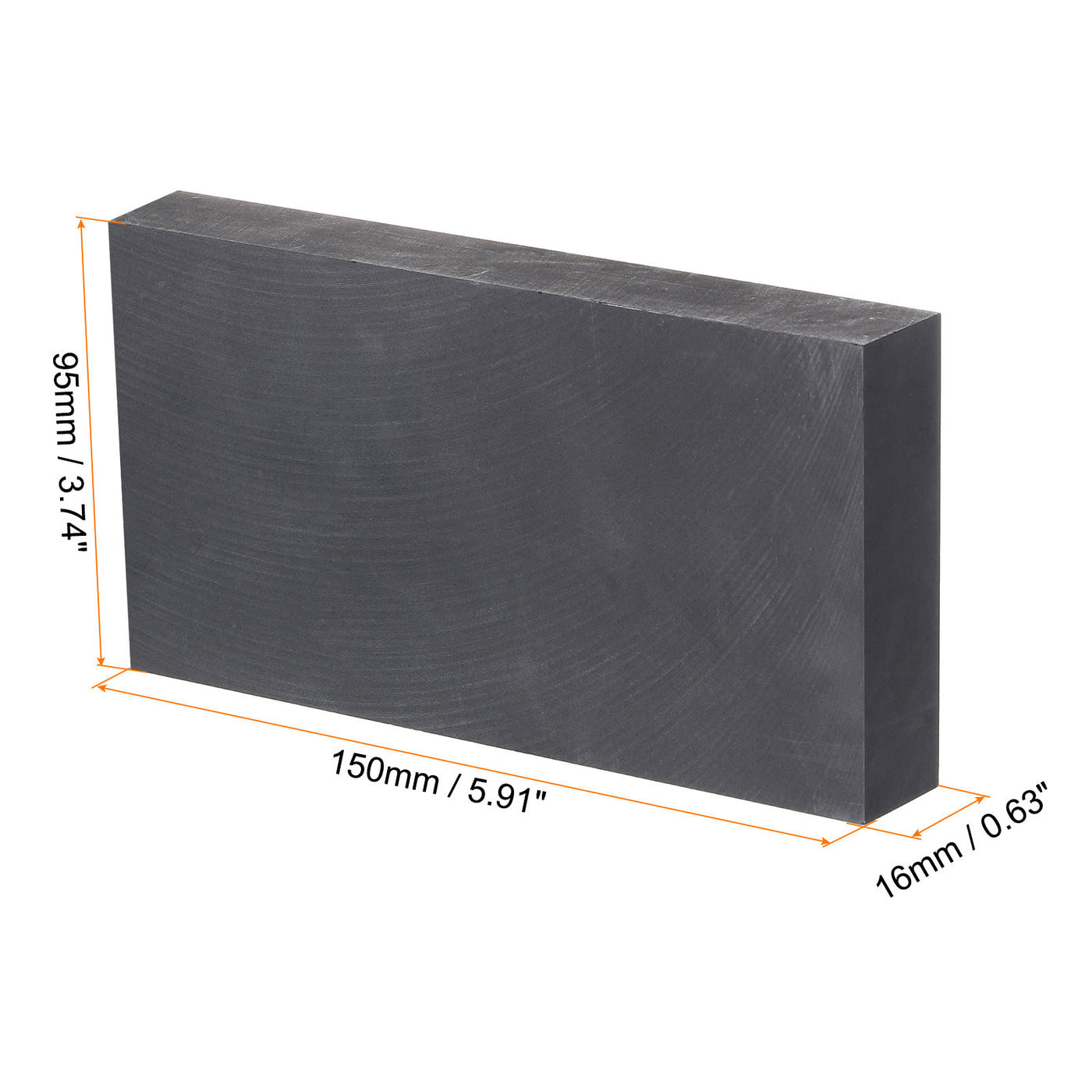 Harfington Graphite Block Ingot Graphite Electrode Plate Board for Melting Casting, Electrolysis Electroplating