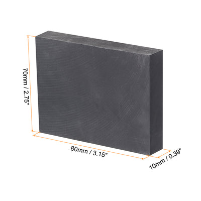 Harfington Graphite Block Ingot Graphite Electrode Plate Board for Melting Casting, Electrolysis Electroplating