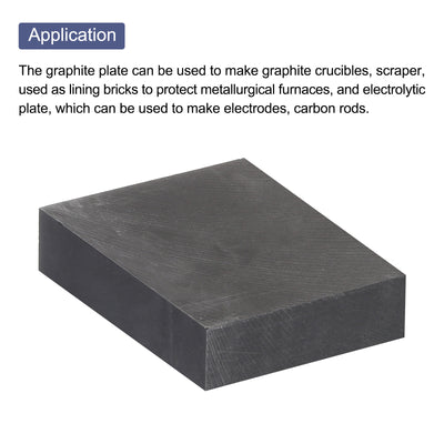 Harfington Graphite Block Ingot Graphite Electrode Plate Board for Melting Casting, Electrolysis Electroplating