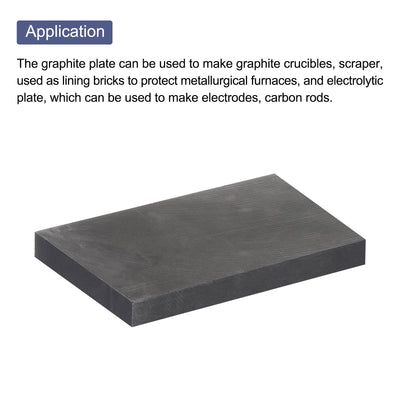 Harfington Graphite Block Ingot Graphite Electrode Plate Board for Melting Casting, Electrolysis Electroplating