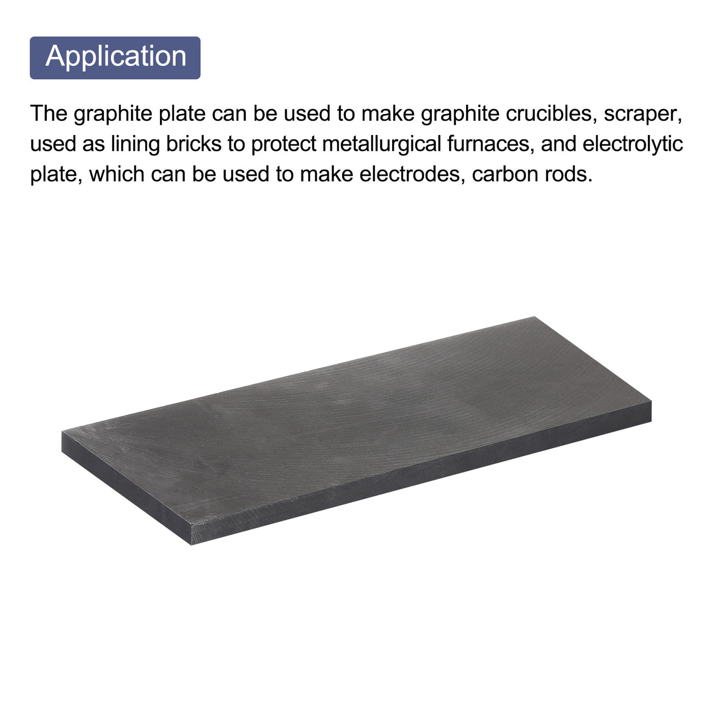 Harfington Graphite Block Ingot Graphite Electrode Plate Board for Melting Casting, Electrolysis Electroplating