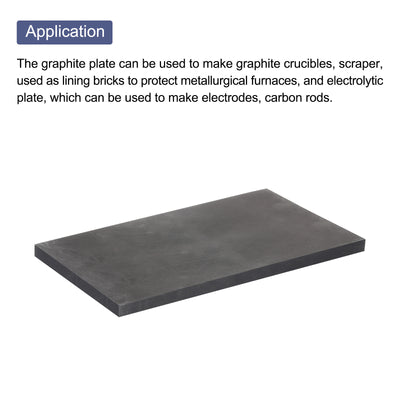 Harfington Graphite Block Ingot Graphite Electrode Plate Board for Melting Casting, Electrolysis Electroplating