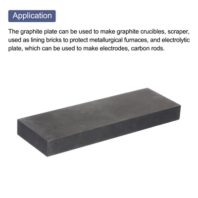 Harfington Graphite Block Ingot Graphite Electrode Plate Board for Melting Casting, Electrolysis Electroplating