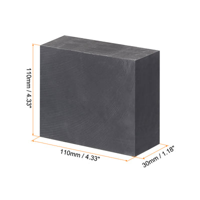 Harfington Graphite Block Ingot Graphite Electrode Plate Board for Melting Casting, Electrolysis Electroplating