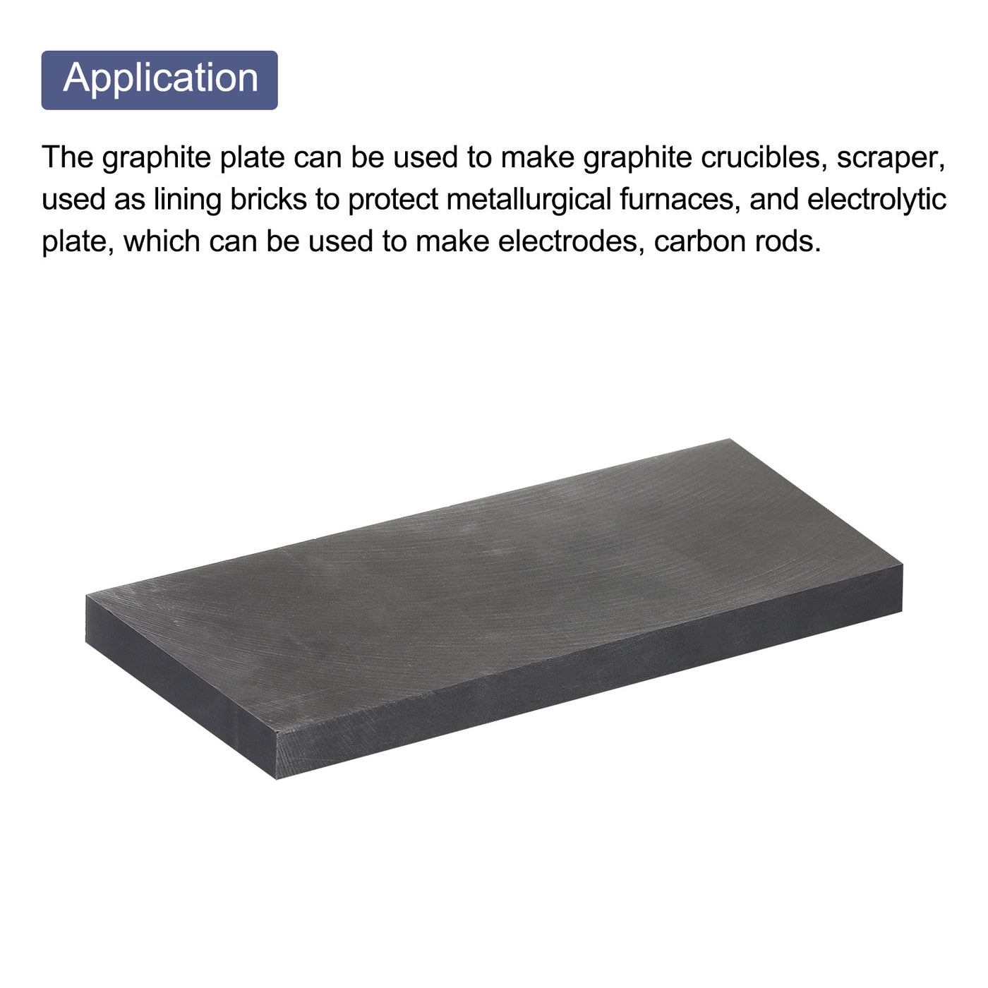 Harfington Graphite Block Ingot Graphite Electrode Plate Board for Melting Casting, Electrolysis Electroplating