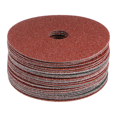 Harfington 25pcs 36 Grit Aluminum Oxide Resin Fiber Discs 4-1/2"x7/8" Abrasive Discs