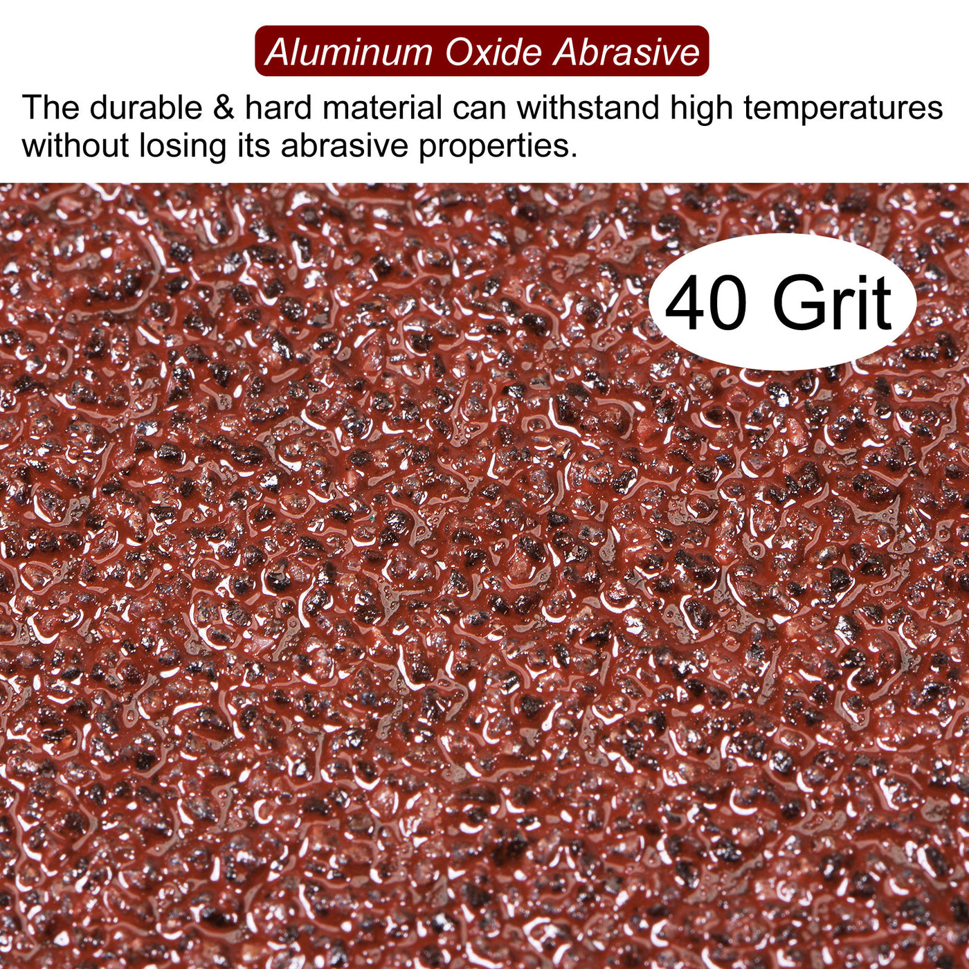 Harfington 25pcs 40 Grit Aluminum Oxide Resin Fiber Discs 4-1/2"x7/8" Abrasive Discs