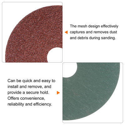 Harfington 25pcs 40 Grit Aluminum Oxide Resin Fiber Discs 4-1/2"x7/8" Abrasive Discs