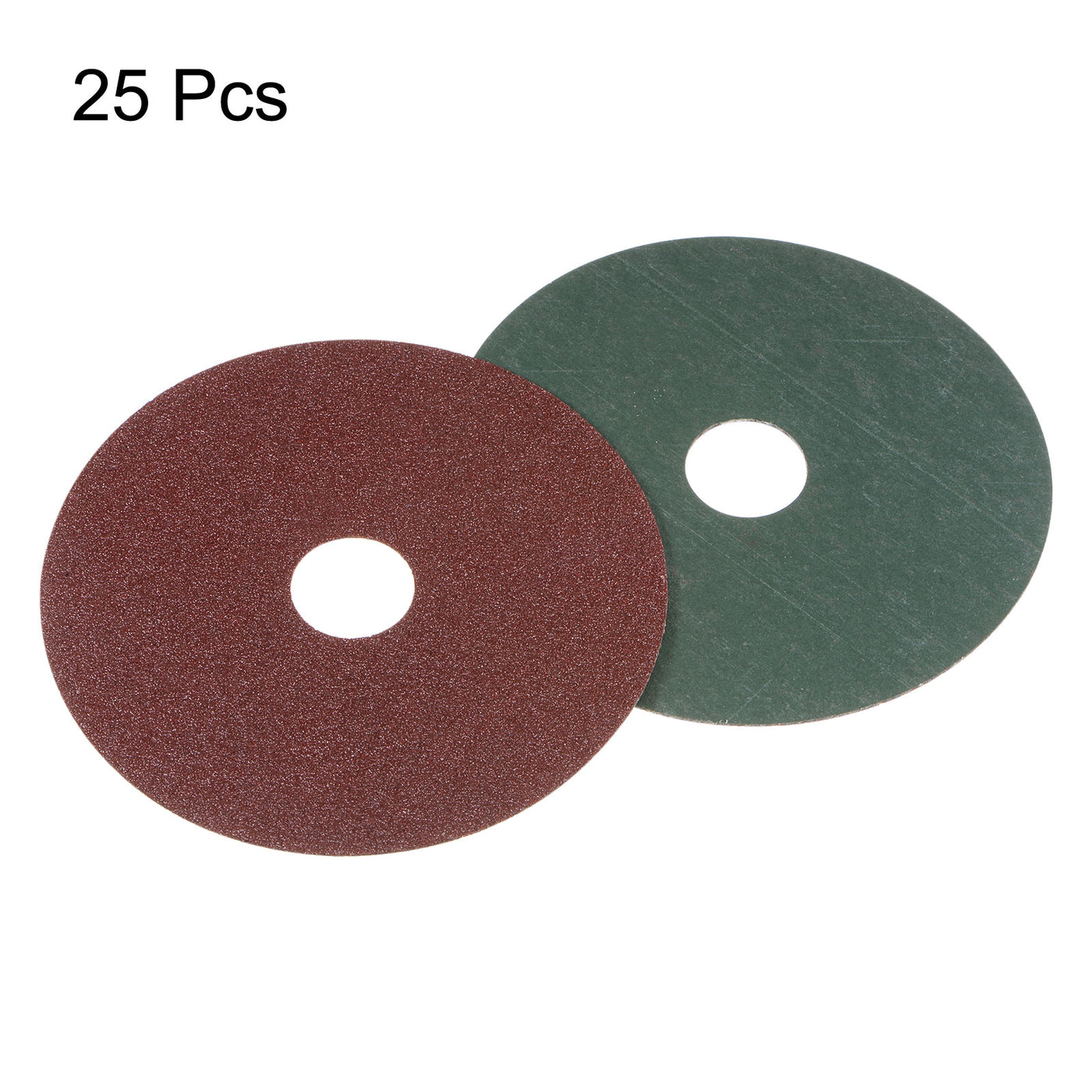 Harfington 25pcs 60 Grit Aluminum Oxide Resin Fiber Discs 4-1/2"x7/8" Abrasive Discs