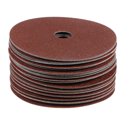 Harfington 25pcs 100 Grit Aluminum Oxide Resin Fiber Discs 4-1/2"x7/8" Abrasive Discs