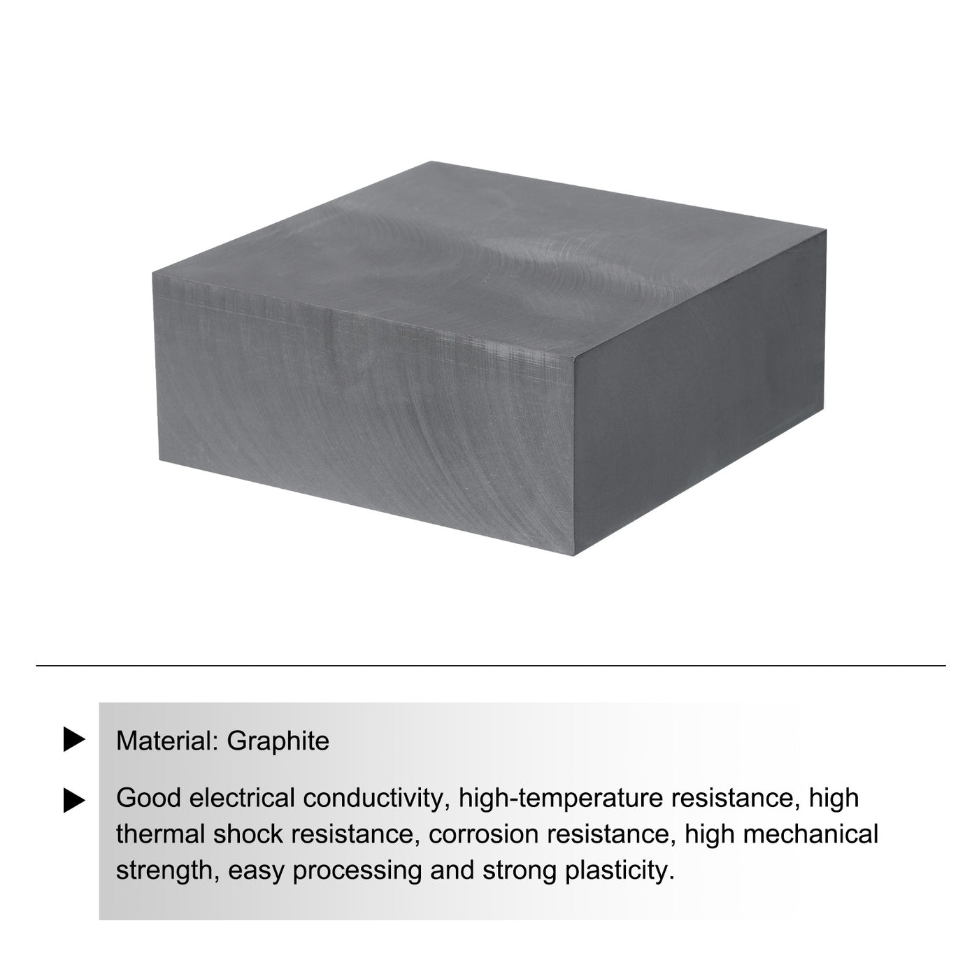 Harfington Graphite Block Ingot Graphite Electrode Plate Board for Melting Casting, Electrolysis Electroplating