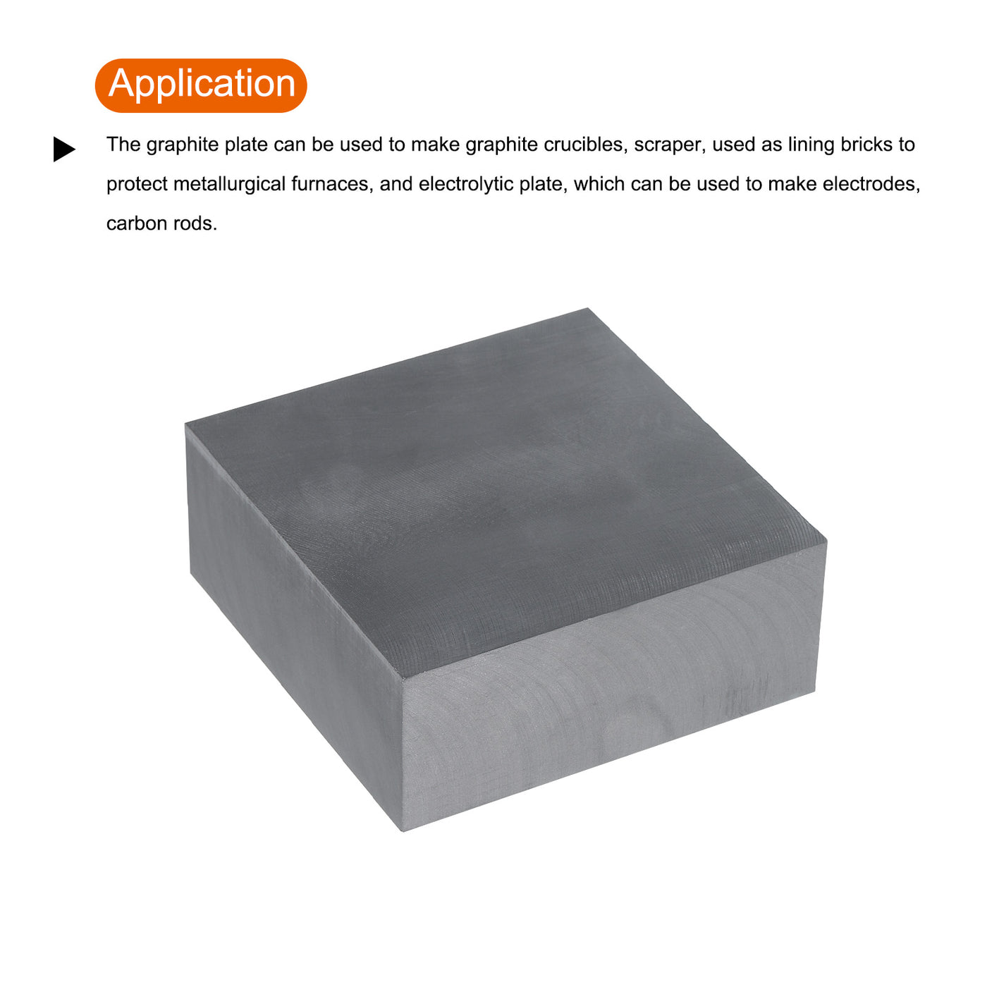 Harfington Graphite Block Ingot Graphite Electrode Plate Board for Melting Casting, Electrolysis Electroplating