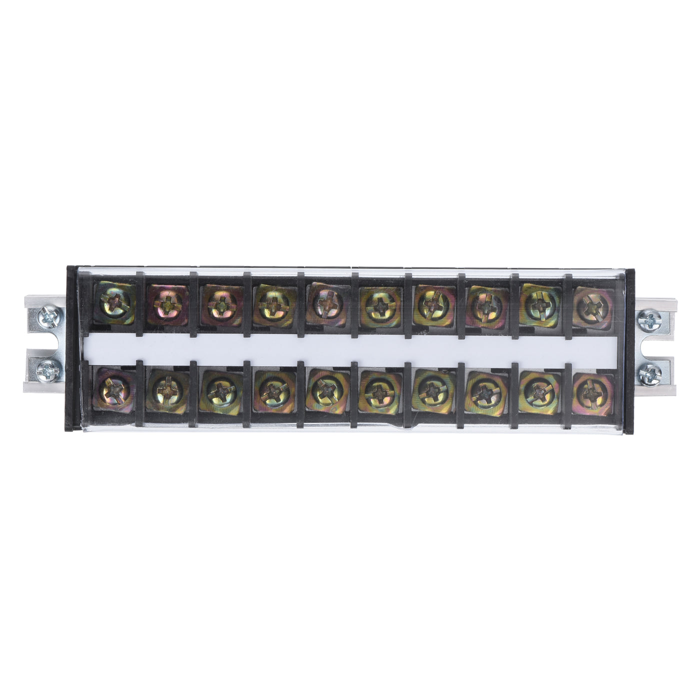 uxcell Uxcell Dual Rows 10 Positions 600V 30A Cable Block Terminal Strip