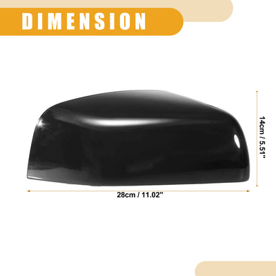 Harfington Rear View Mirror Cover No.LR019962/LR019961 - Car Front Left Right Side Door Mirror Cover Cap - for Land Rover LR2 2011 2012 Plastic Black - 1 Pair